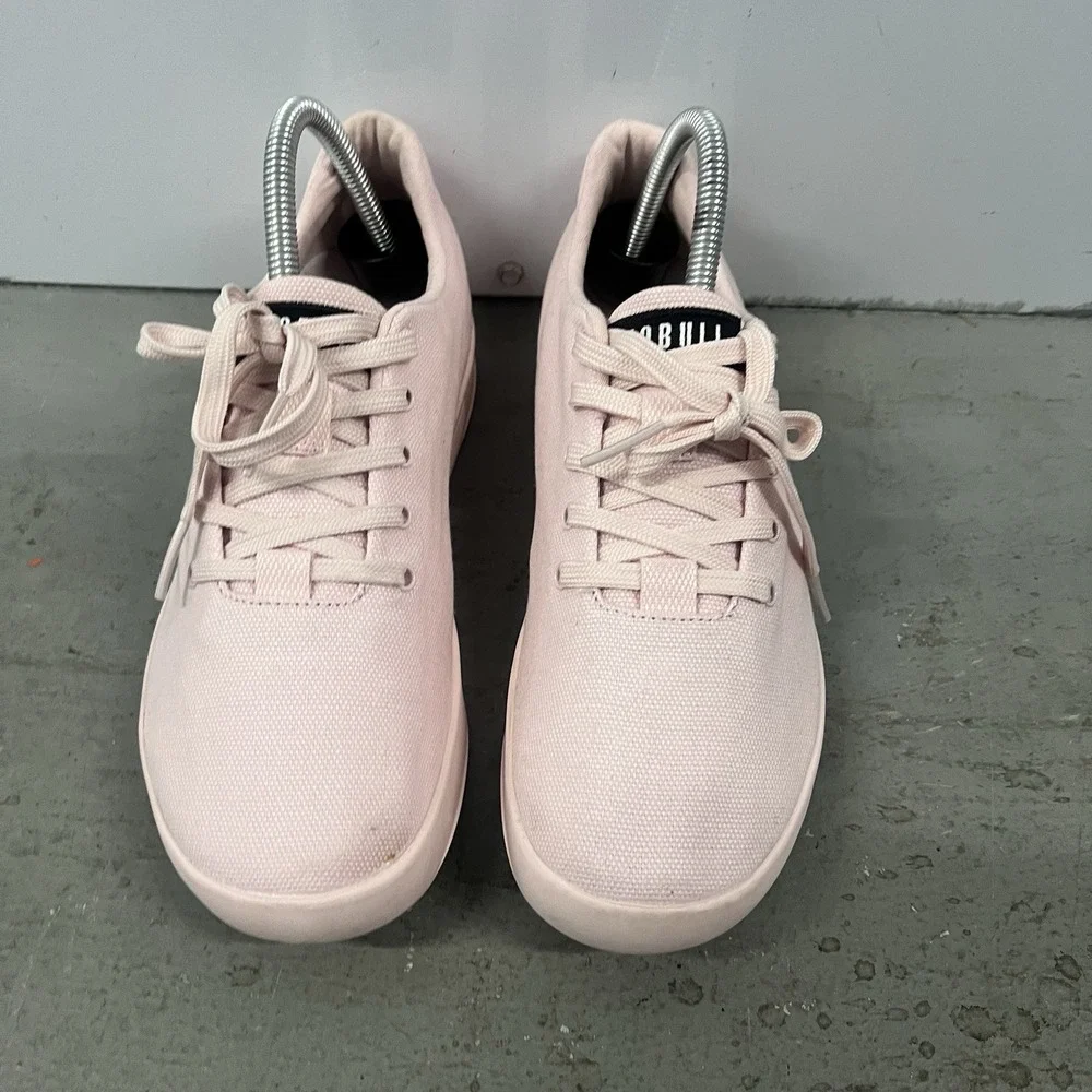NOBULL Canvas Trainers Pink Womens Size 7 Lightweight Minamalist Gym Shoes - Picture 4 of 11
